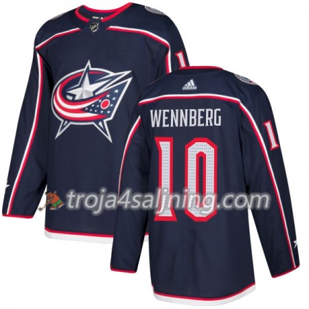 Columbus Blue Jacket tröjas Alexander Wennberg 10 Adidas 2017-2018 Marinblå Authentic - NHL Tröjor Herr Columbus Blue Jacket tröjas Alexander Wennberg 10 Adidas 2017-2018 Marinblå Authentic - NHL Tröjor Herr